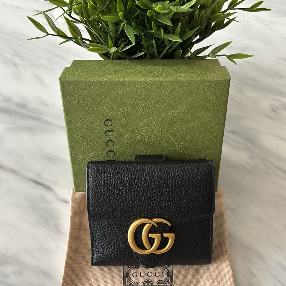 NWT Gucci GG Black Leather Women’s Wallet